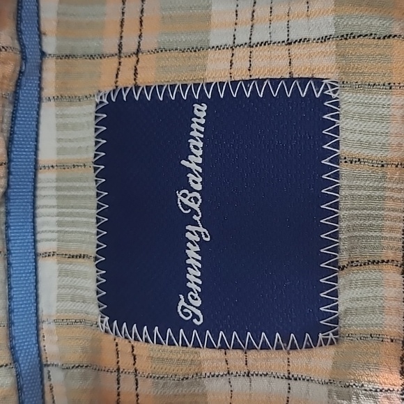 Tommy Bahama Shirt Men's sz XL 100% Silk Plaid Short Sleeve Button Down - Picture 4 of 8